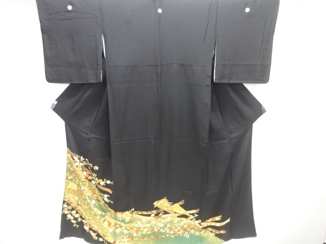 金彩熨斗に菊萩模様留袖(比翼付き)